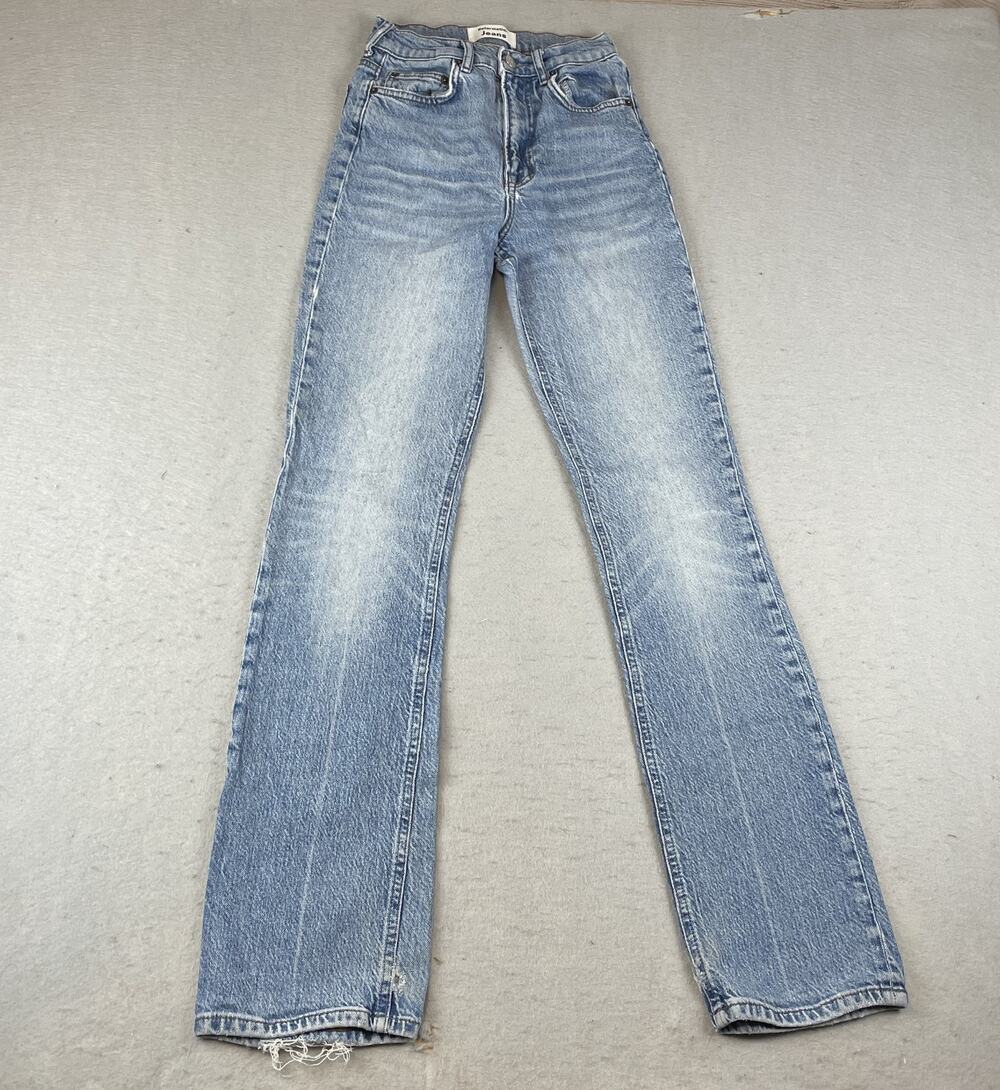 Reformation 20344 Woemns Sz 23 Jeans Malta Wash High Rise Straight Leg